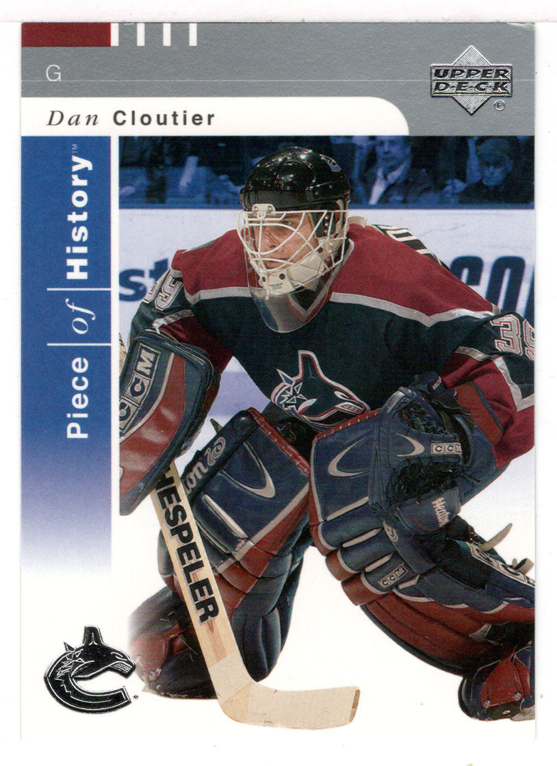 Dan Cloutier - Vancouver Canucks (NHL Hockey Card) 2002-03 Upper Deck Piece of History # 86 Mint