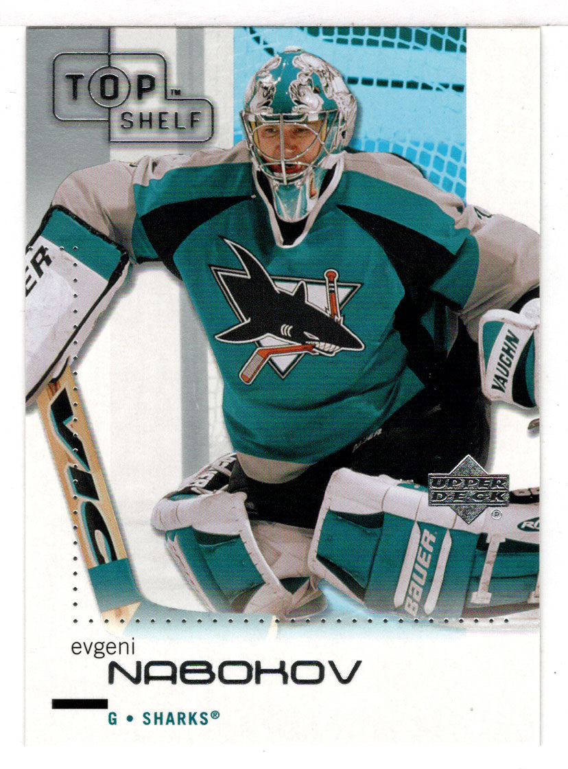 Evgeni Nabokov - San Jose Sharks (NHL Hockey Card) 2002-03 Upper Deck Top Shelf # 73 Mint