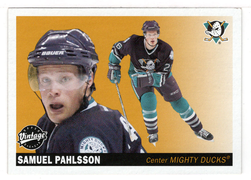 Samuel Pahlsson - Anaheim Mighty Ducks (NHL Hockey Card) 2002-03 Upper Deck Vintage # 3 Mint