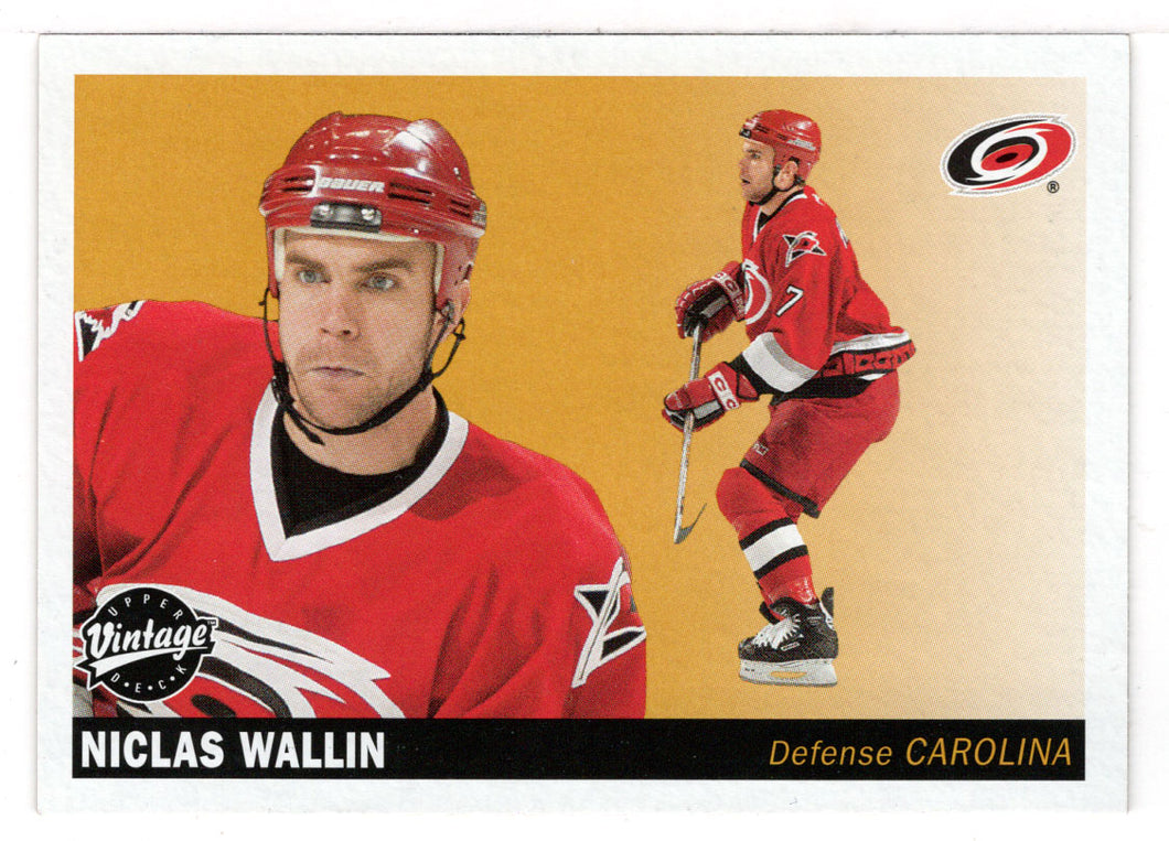 Niclas Wallin - Carolina Hurricanes (NHL Hockey Card) 2002-03 Upper Deck Vintage # 47 Mint