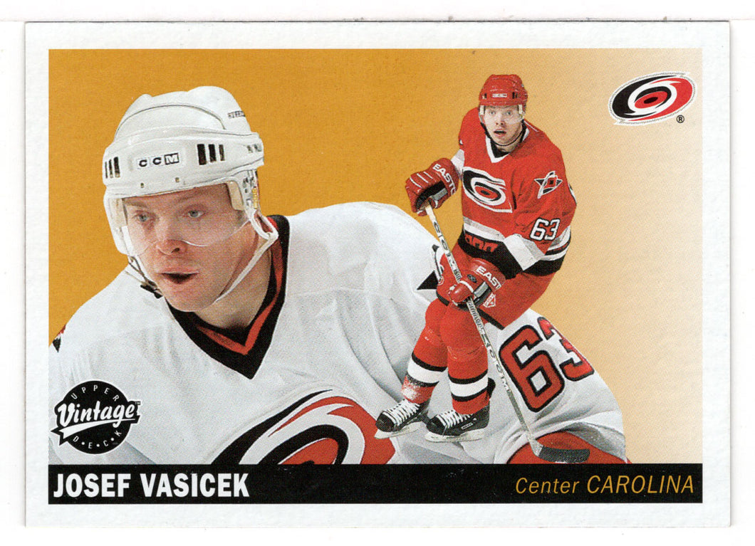 Josef Vasicek - Carolina Hurricanes (NHL Hockey Card) 2002-03 Upper Deck Vintage # 48 Mint