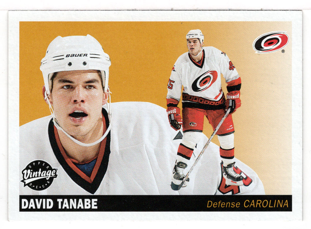David Tanabe - Carolina Hurricanes (NHL Hockey Card) 2002-03 Upper Deck Vintage # 51 Mint