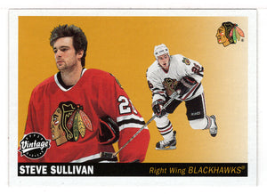 Steve Sullivan - Chicago Blackhawks (NHL Hockey Card) 2002-03 Upper Deck Vintage # 53 Mint