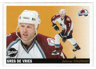 Greg DeVries - Colorado Avalanche (NHL Hockey Card) 2002-03 Upper Deck Vintage # 68 Mint
