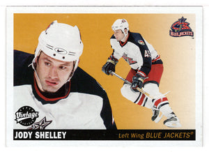 Jody Shelley - Columbus Blue Jackets (NHL Hockey Card) 2002-03 Upper Deck Vintage # 76 Mint