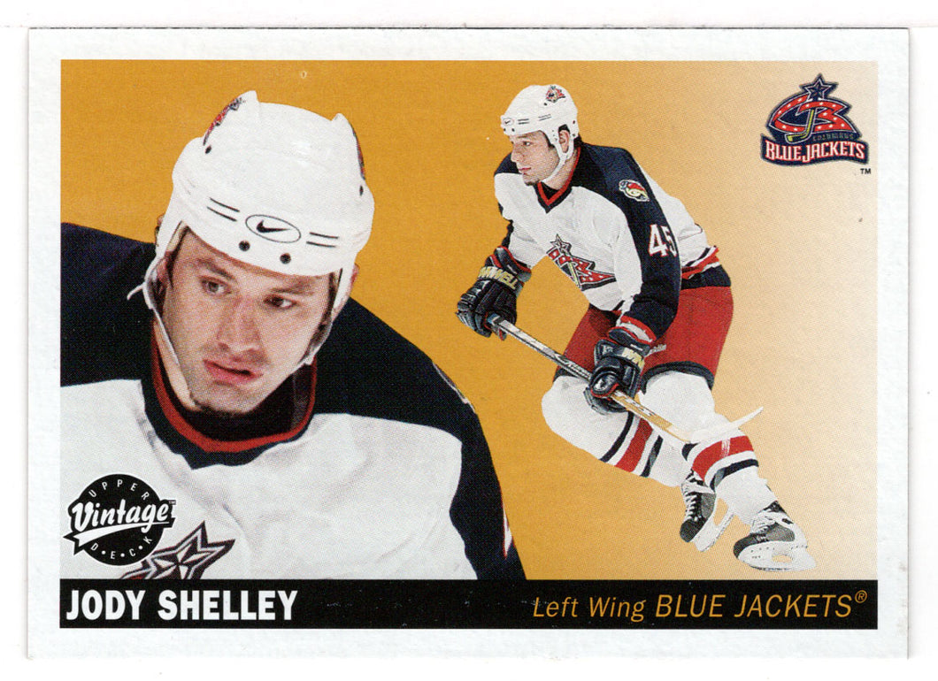 Jody Shelley - Columbus Blue Jackets (NHL Hockey Card) 2002-03 Upper Deck Vintage # 76 Mint