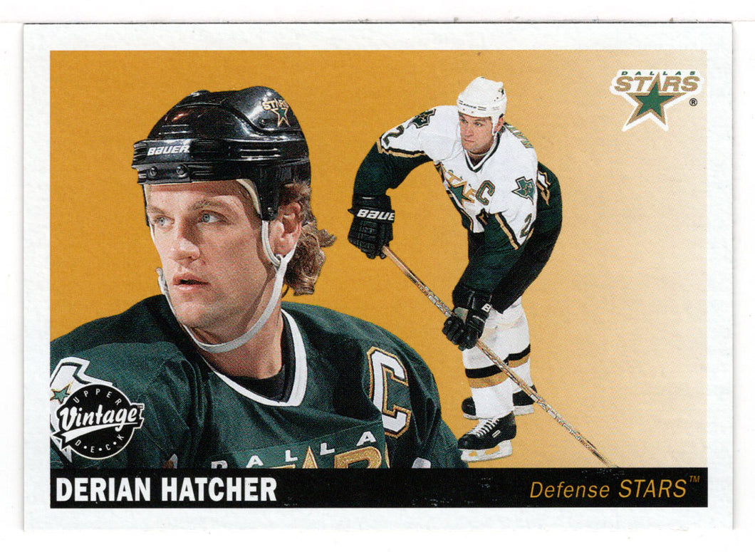 Derian Hatcher - Dallas Stars (NHL Hockey Card) 2002-03 Upper Deck Vintage # 86 Mint