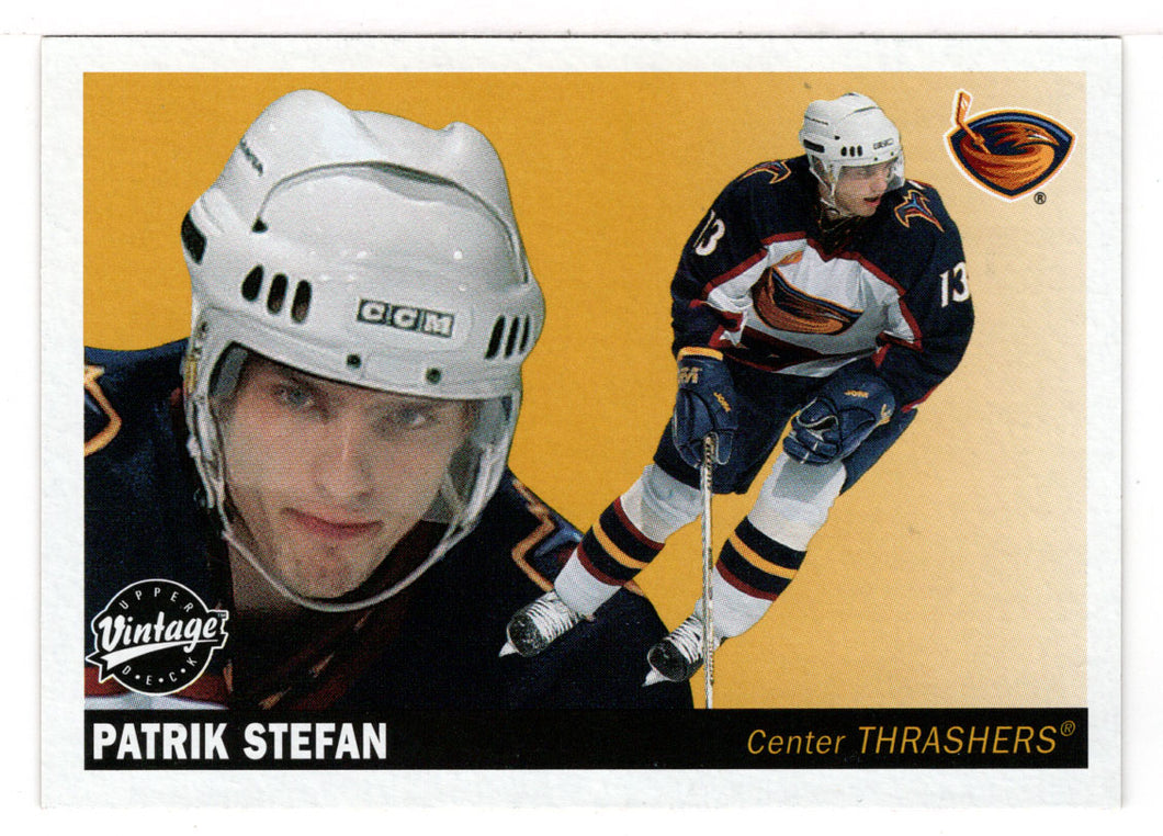 Patrik Stefan - Atlanta Thrashers (NHL Hockey Card) 2002-03 Upper Deck Vintage # 9 Mint