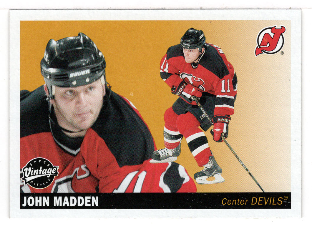 John Madden - New Jersey Devils (NHL Hockey Card) 2002-03 Upper Deck Vintage # 150 Mint