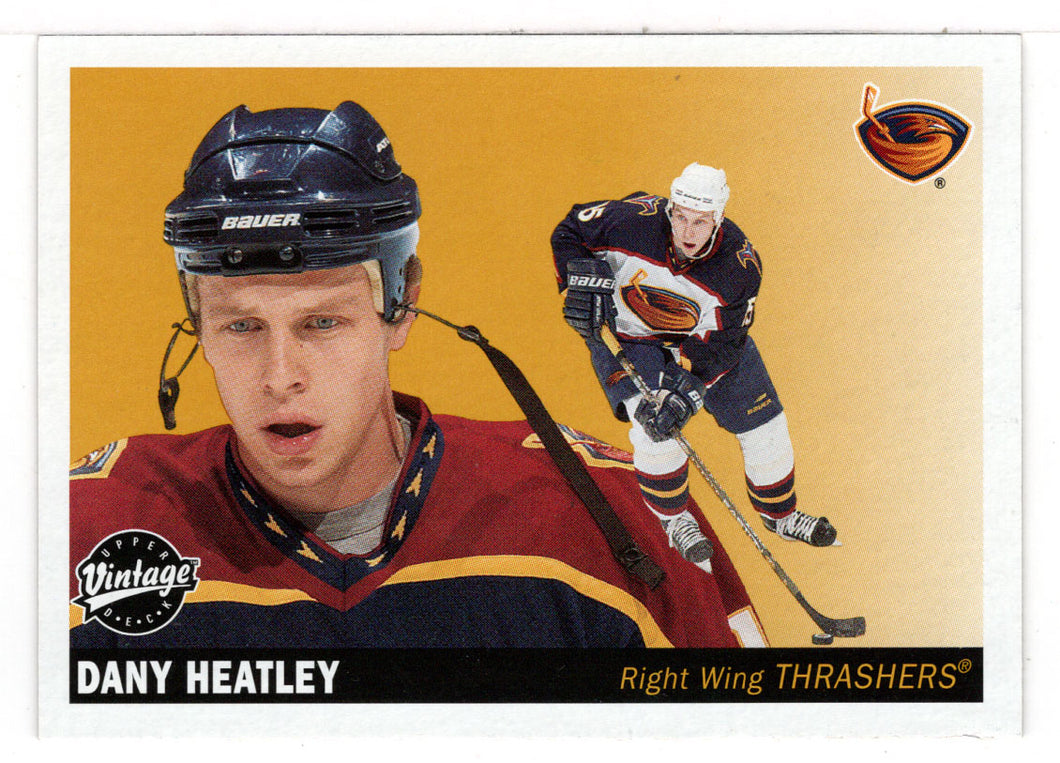 Dany Heatley - Atlanta Thrashers (NHL Hockey Card) 2002-03 Upper Deck Vintage # 15 Mint