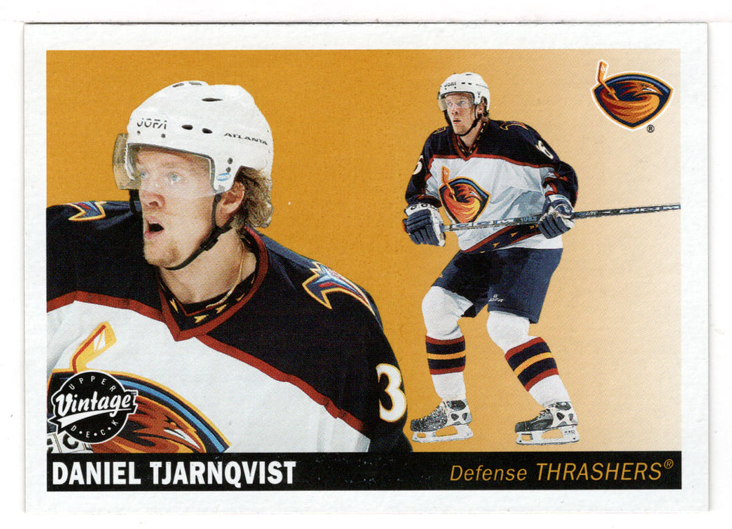 Daniel Tjarnqvist - Atlanta Thrashers (NHL Hockey Card) 2002-03 Upper Deck Vintage # 16 Mint
