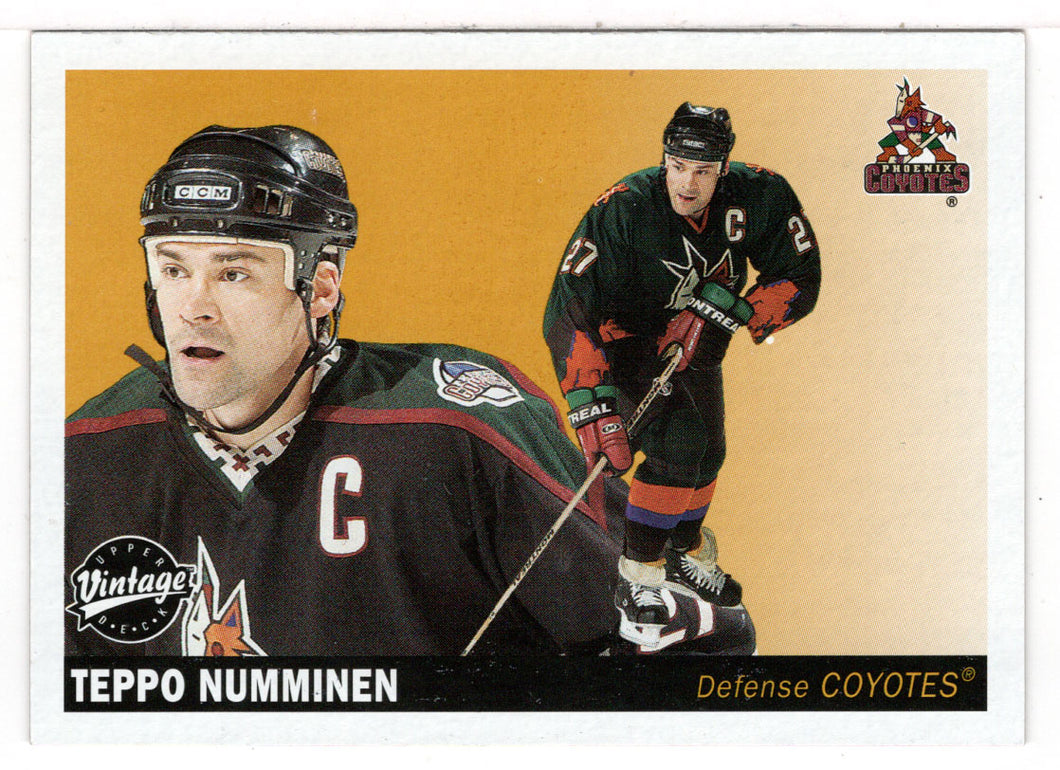 Teppo Numminen - Phoenix Coyotes (NHL Hockey Card) 2002-03 Upper Deck Vintage # 192 Mint