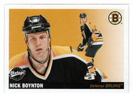 Nick Boynton - Boston Bruins (NHL Hockey Card) 2002-03 Upper Deck Vintage # 19 Mint