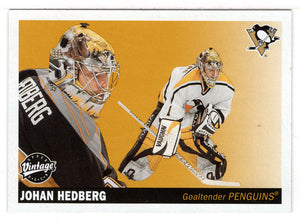 Johan Hedberg - Pittsburgh Penguins (NHL Hockey Card) 2002-03 Upper Deck Vintage # 203 Mint