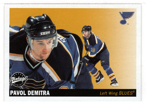 Pavol Demitra - St. Louis Blues (NHL Hockey Card) 2002-03 Upper Deck Vintage # 219 Mint