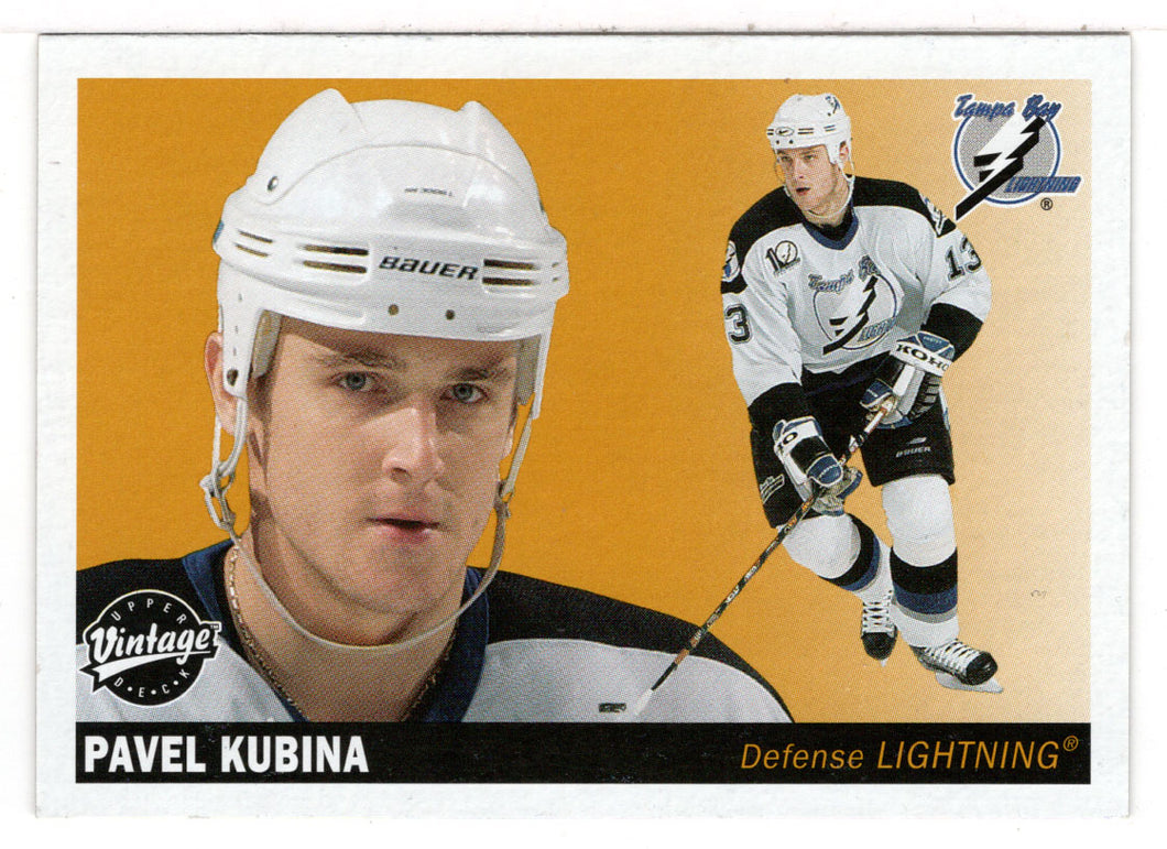 Pavel Kubina - Tampa Bay Lightning (NHL Hockey Card) 2002-03 Upper Deck Vintage # 229 Mint