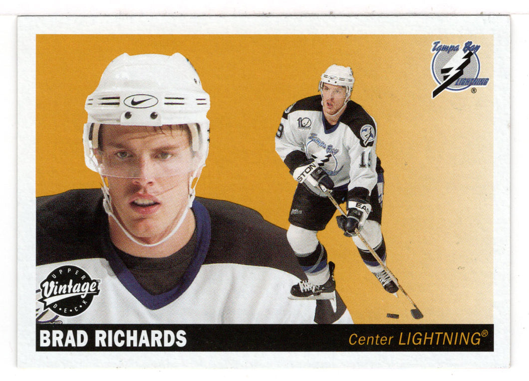 Brad Richards - Tampa Bay Lightning (NHL Hockey Card) 2002-03 Upper Deck Vintage # 233 Mint