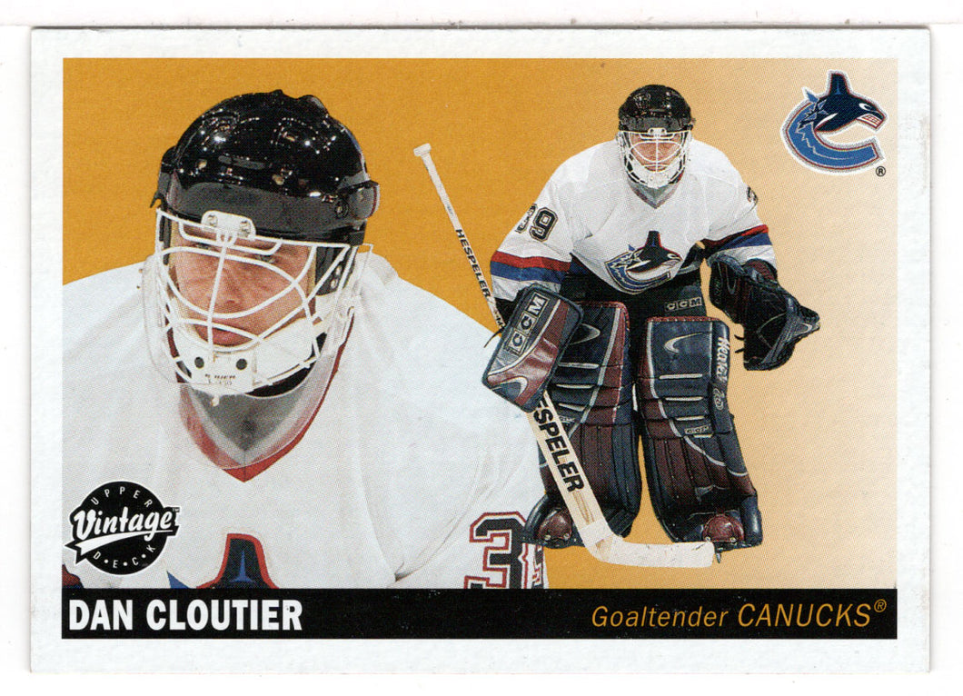 Dan Cloutier - Vancouver Canucks (NHL Hockey Card) 2002-03 Upper Deck Vintage # 250 Mint
