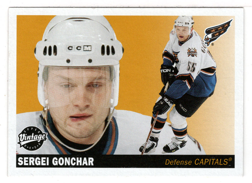Sergei Gonchar - Washington Capitals (NHL Hockey Card) 2002-03 Upper Deck Vintage # 254 Mint