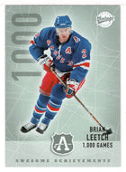 Brian Leetch - New York Rangers - 1000 Games (NHL Hockey Card) 2002-03 Upper Deck Vintage # 300 Mint