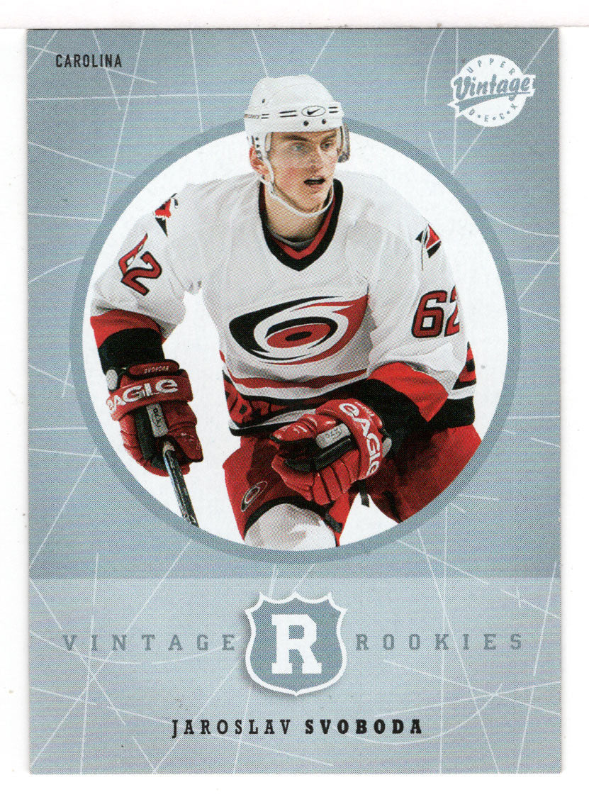 Jaroslav Svoboda - Carolina Hurricanes - Vintage Rookies (NHL Hockey Card) 2002-03 Upper Deck Vintage # 325 Mint