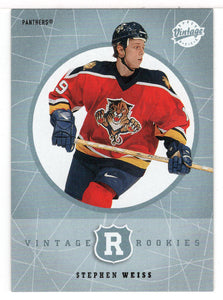 Stephen Weiss - Florida Panthers - Vintage Rookies (NHL Hockey Card) 2002-03 Upper Deck Vintage # 333 Mint