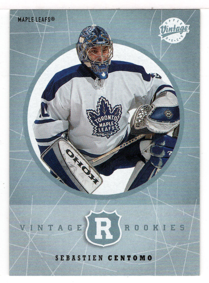 Sebastien Centomo - Toronto Maple Leafs - Vintage Rookies (NHL Hockey Card) 2002-03 Upper Deck Vintage # 345 Mint