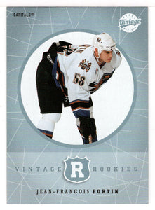 Jean-Francois Fortin - Washington Capitals - Vintage Rookies (NHL Hockey Card) 2002-03 Upper Deck Vintage # 348 Mint