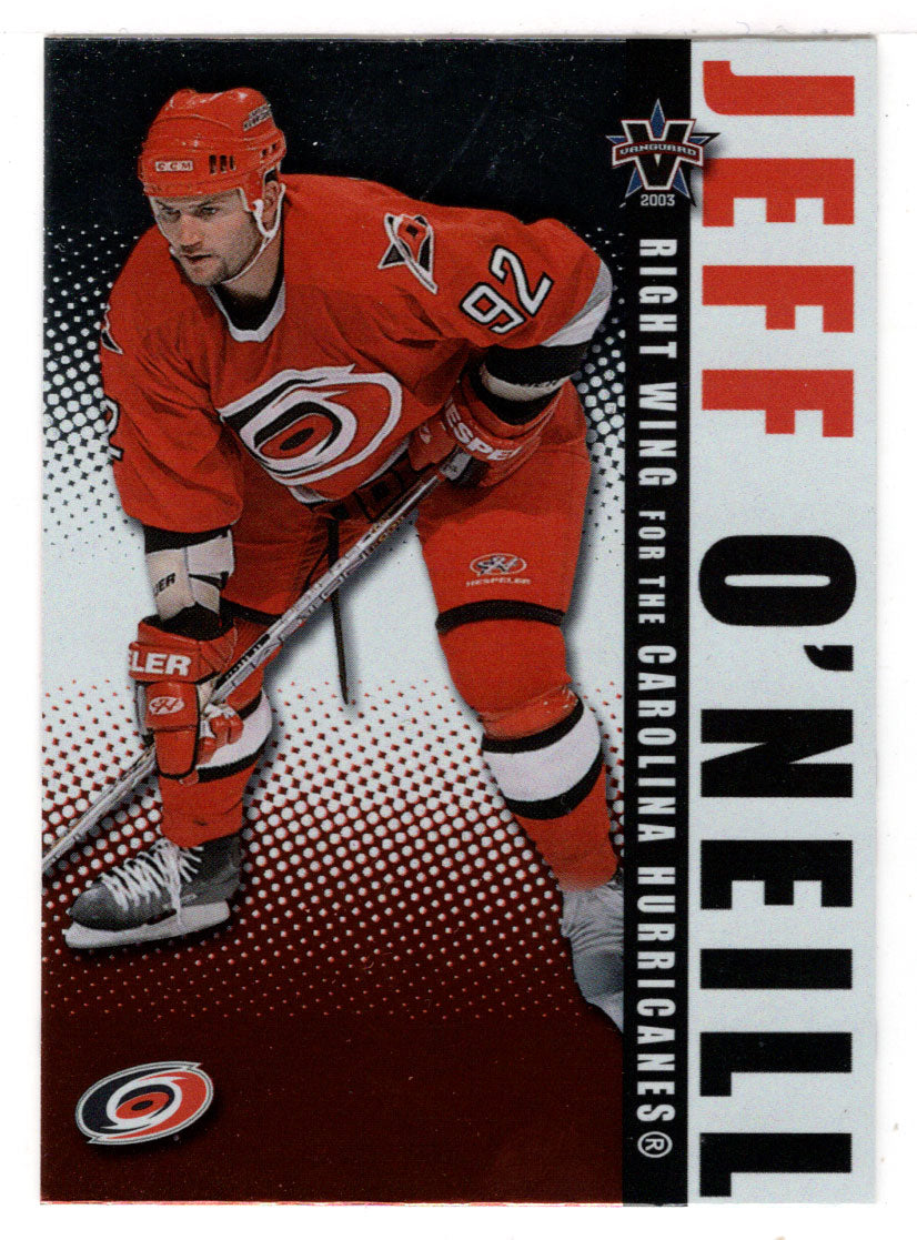 Jeff O'Neill - Carolina Hurricanes (NHL Hockey Card) 2002-03 Pacific Vanguard # 19 Mint