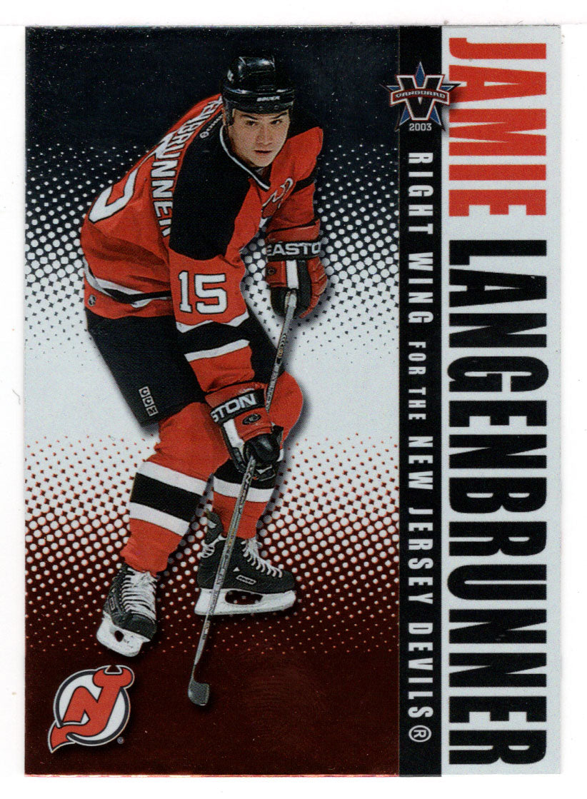 Jamie Langenbrunner - New Jersey Devils (NHL Hockey Card) 2002-03 Pacific Vanguard # 62 Mint