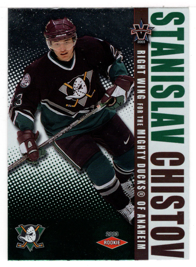 Stanislav Chistov RC 1635/1650 - Anaheim Ducks (NHL Hockey Card) 2002-03 Pacific Vanguard # 101 Mint