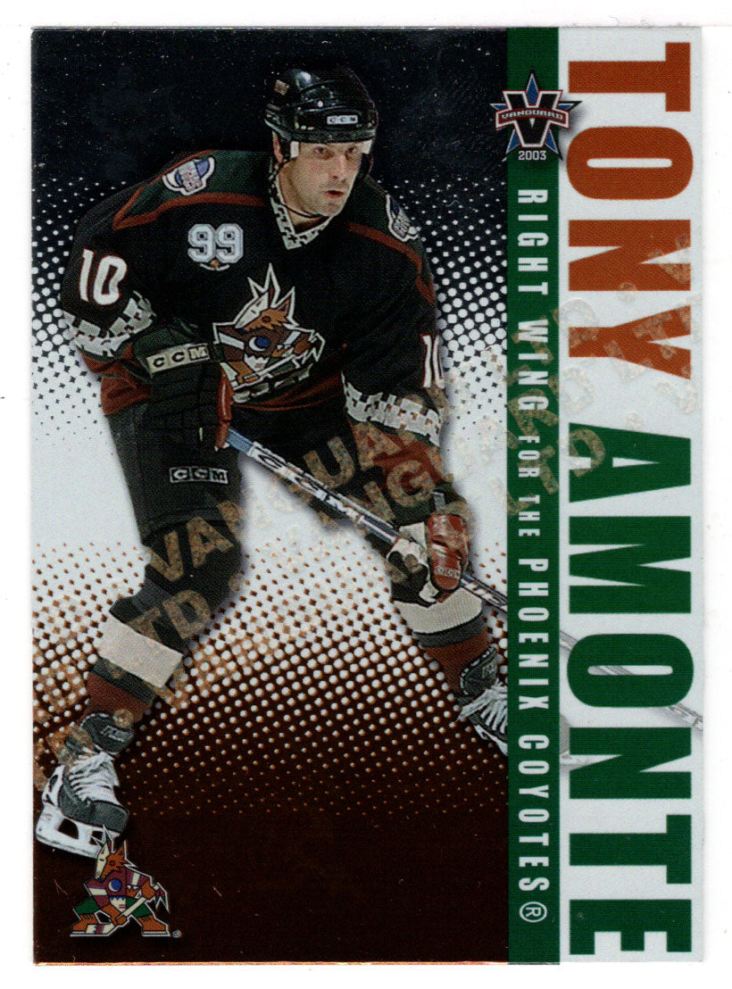 Tony Amonte 37/450 - Phoenix Coyotes (NHL Hockey Card) 2002-03 Pacific Vanguard LTD # 76 Mint