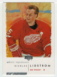 Nicklas Lidstrom - Detroit Red Wings (NHL Hockey Card) 2002-03 Upper Deck Artistic Impressions # 32 Mint