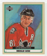 Miroslav Satan - Buffalo Sabres - Retrospectives (NHL Hockey Card) 2002-03 Upper Deck Artistic Impressions # R-11 Mint