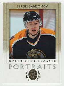 Sergei Samsonov - Boston Bruins (NHL Hockey Card) 2002-03 Upper Deck Classic Portraits # 9 Mint