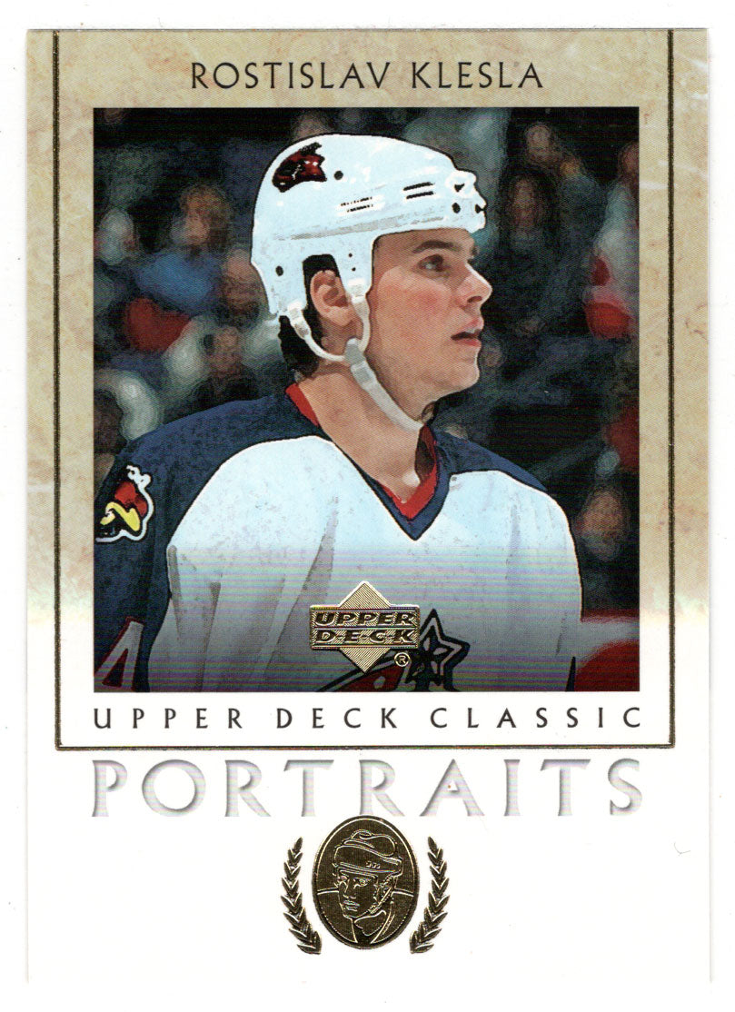 Rostislav Klesla - Columbus Blue Jackets (NHL Hockey Card) 2002-03 Upper Deck Classic Portraits # 30 Mint