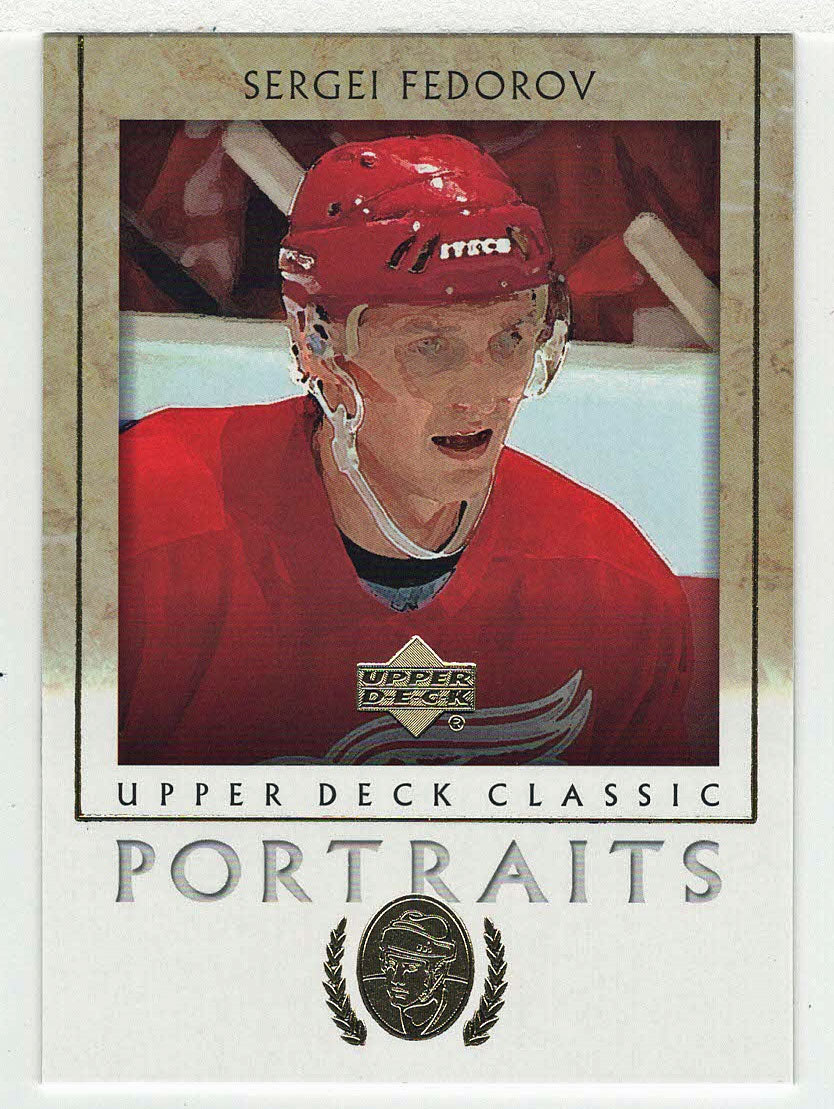 Sergei Fedorov - Detroit Red Wings (NHL Hockey Card) 2002-03 Upper Deck Classic Portraits # 36 Mint