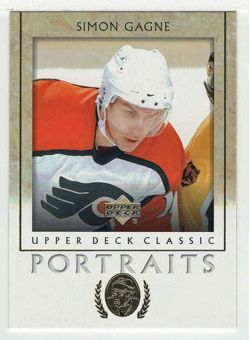 Simon Gagne - Philadelphia Flyers (NHL Hockey Card) 2002-03 Upper Deck Classic Portraits # 74 Mint