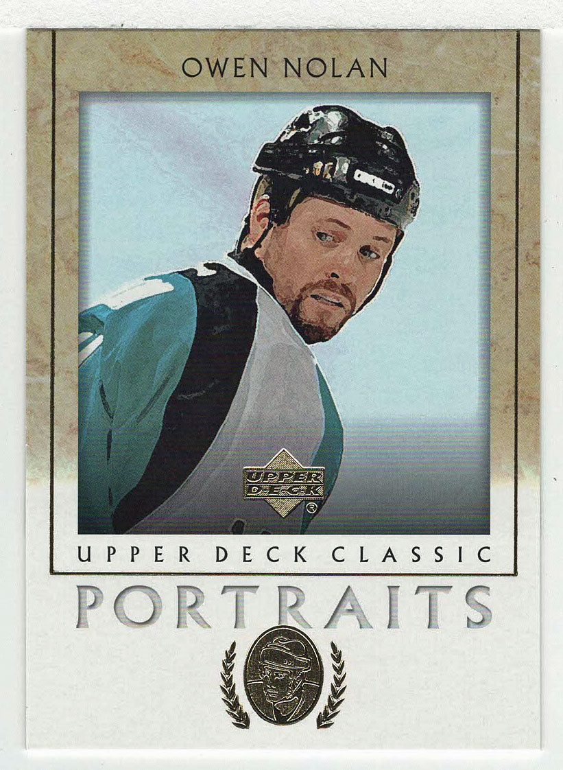 Owen Nolan - San Jose Sharks (NHL Hockey Card) 2002-03 Upper Deck Classic Portraits # 84 Mint