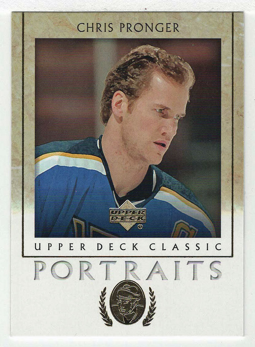 Chris Pronger - St. Louis Blues (NHL Hockey Card) 2002-03 Upper Deck Classic Portraits # 85 Mint