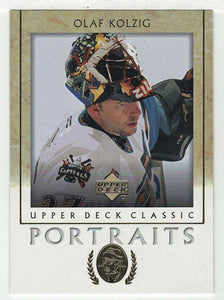 Olaf Kolzig - Washington Capitals (NHL Hockey Card) 2002-03 Upper Deck Classic Portraits # 100 Mint