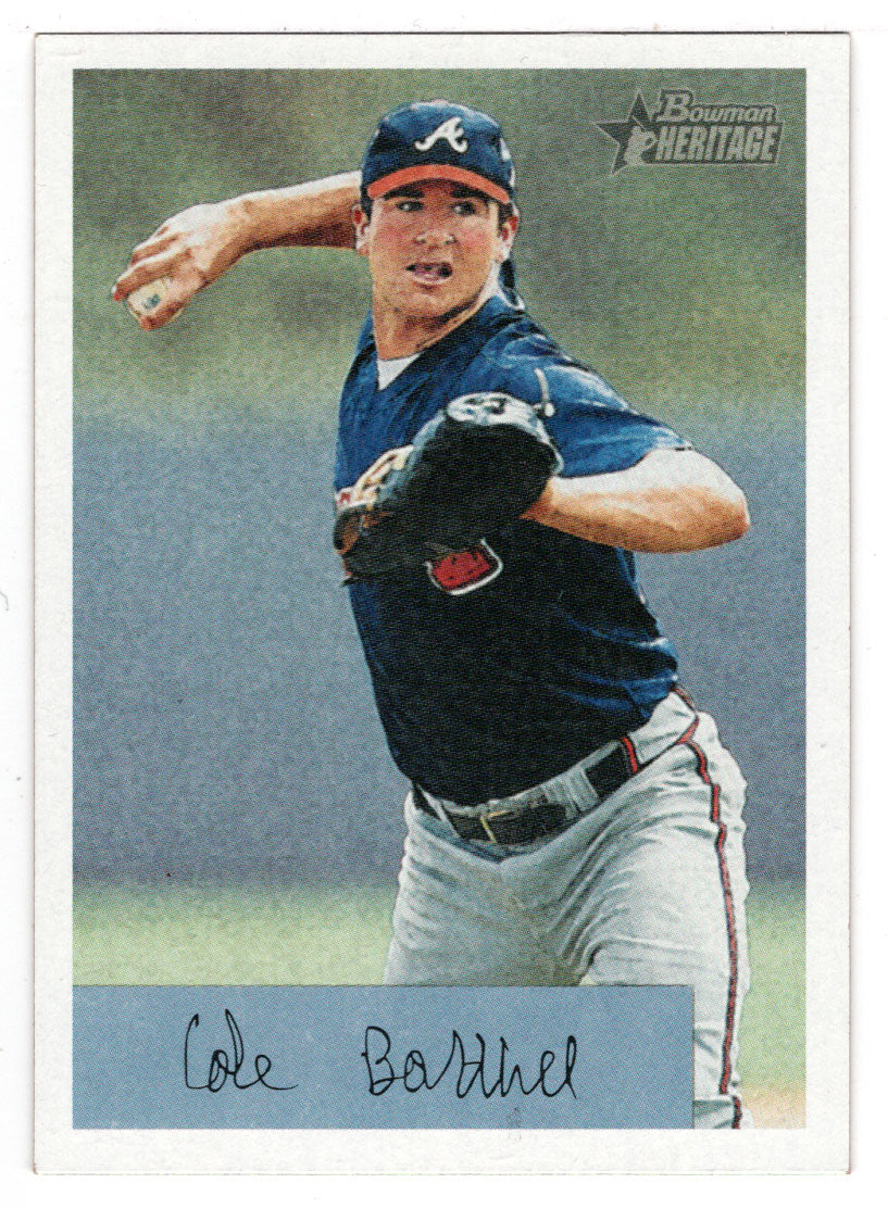 Cole Barthel RC - Atlanta Braves (MLB Baseball Card) 2002 Bowman Heritage # 81 Mint