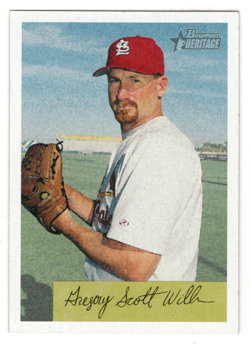 Woody Williams - St. Louis Cardinals (MLB Baseball Card) 2002 Bowman Heritage # 411 Mint