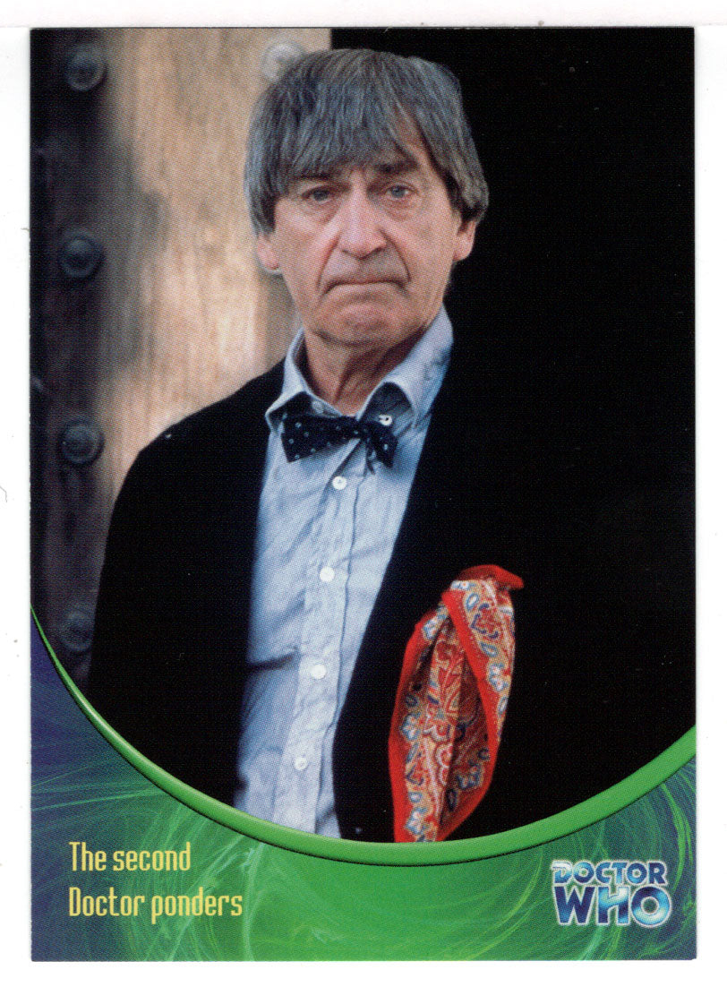 The Second Doctor Ponders (Trading Card) Doctor Who - The Definitive Collection - Series Three - 2002 Strictly Ink # 26 - Mint