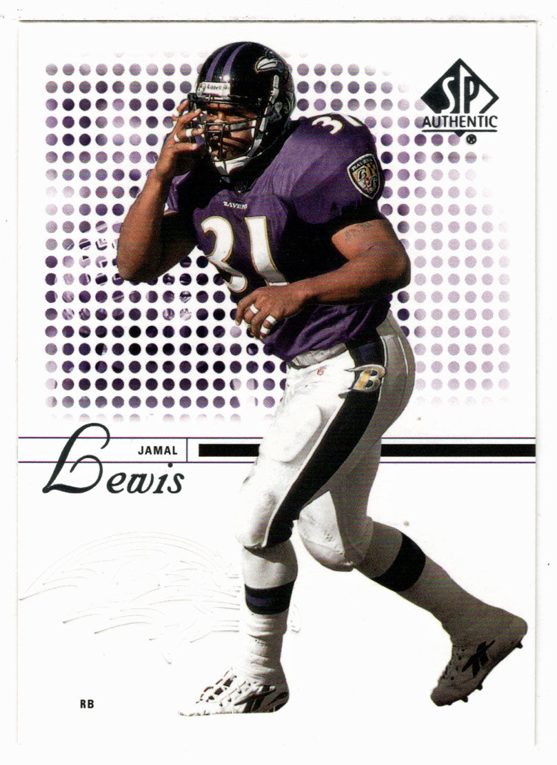 Jamal Lewis - Baltimore Ravens (NFL Football Card) 2002 Upper Deck SP Authentic # 21 Mint