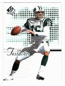 Vinny Testaverde - New York Jets (NFL Football Card) 2002 Upper Deck SP Authentic # 31 Mint