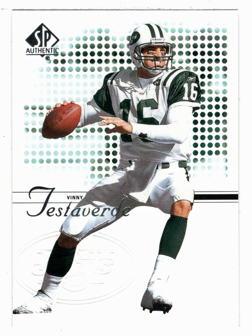 Vinny Testaverde - New York Jets (NFL Football Card) 2002 Upper Deck SP Authentic # 31 Mint