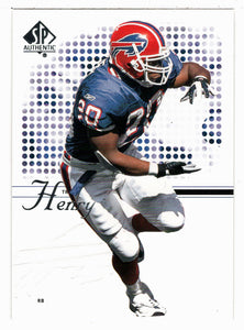 Travis Henry - Buffalo Bills (NFL Football Card) 2002 Upper Deck SP Authentic # 42 Mint