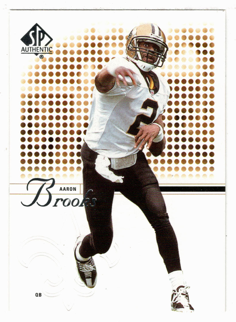 Aaron Brooks - New Orleans Saints (NFL Football Card) 2002 Upper Deck SP Authentic # 53 Mint