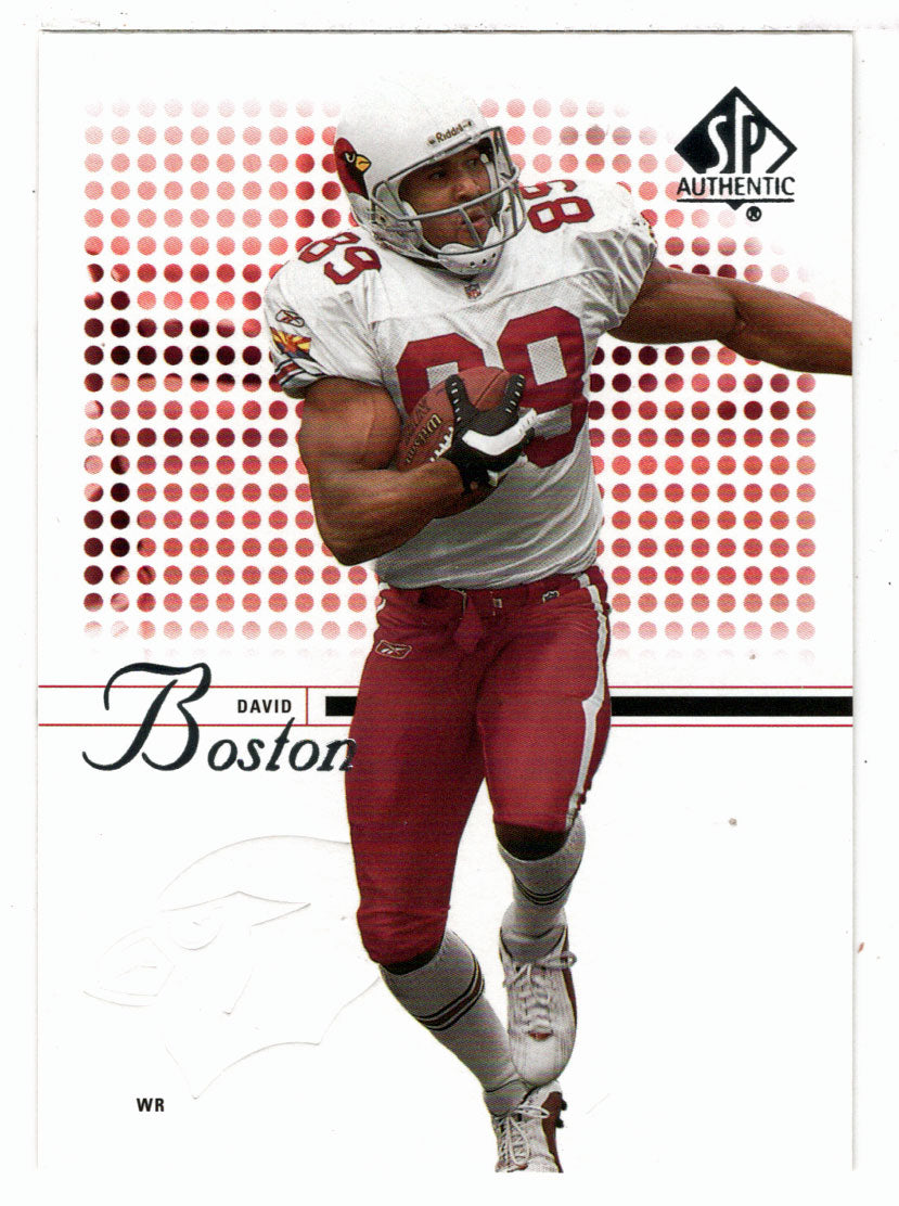 David Boston - Arizona Cardinals (NFL Football Card) 2002 Upper Deck SP Authentic # 62 Mint